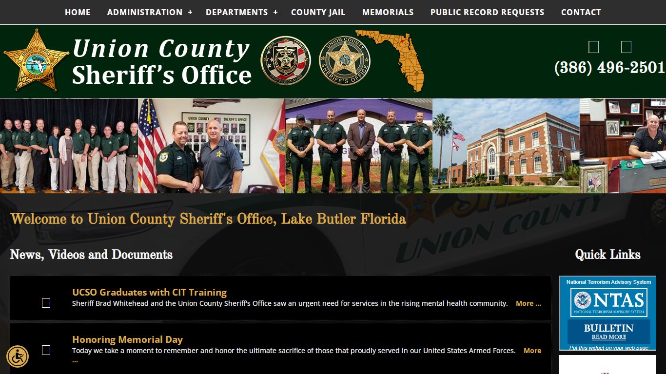 Union County Sheriff Office Lake Butler Florida